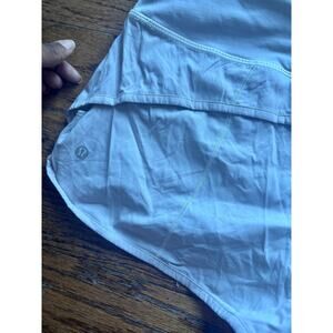 Lululemon White Athletic Running Shorts | Built-In Liner | Women’s Size 8